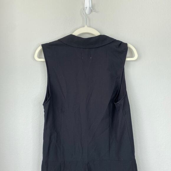 ALICE & UO Apolline Collar Jumpsuit Black Sleeveless Size 2 Blazer Style Ankle - Picture 9 of 11